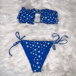 Blue Bikini Set Swimsuit